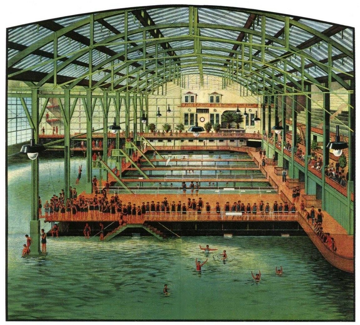 Postkarte Sutro Baths in San Francisco um 1896