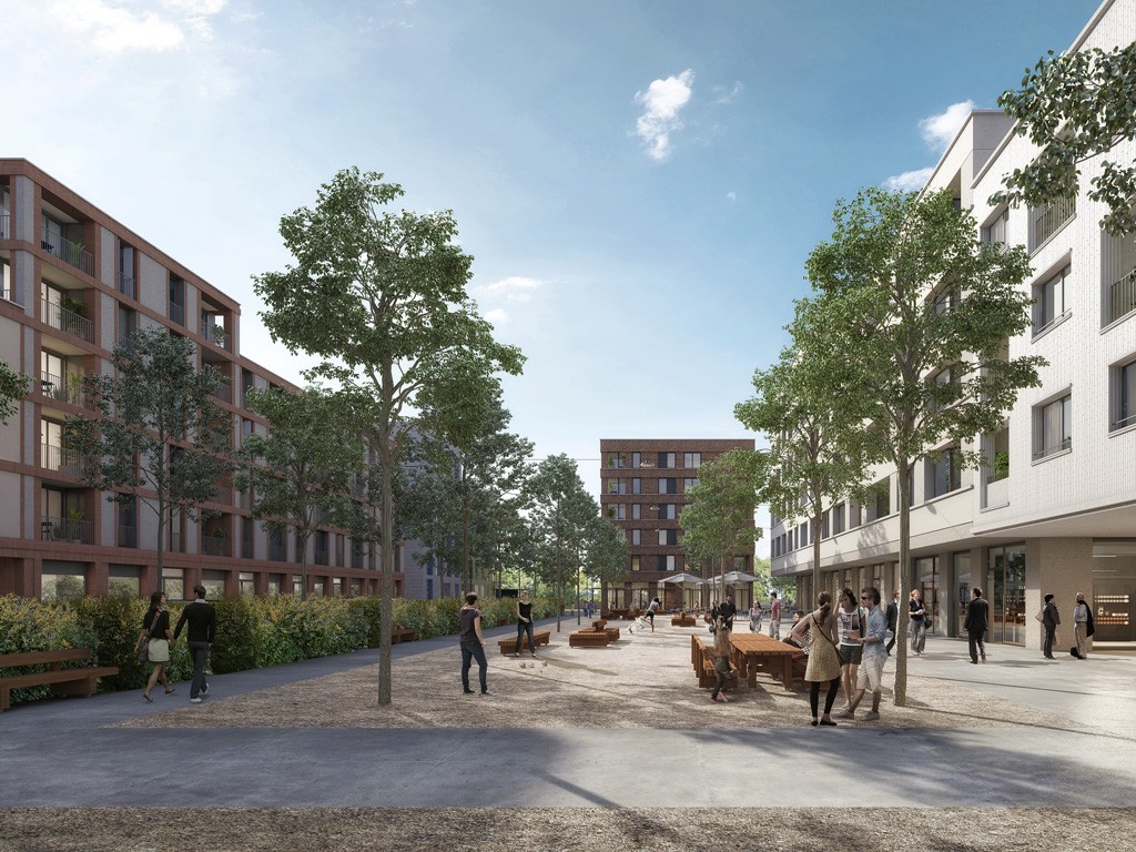 Visualisierung Quartier L'Orée Plazza in Crissier