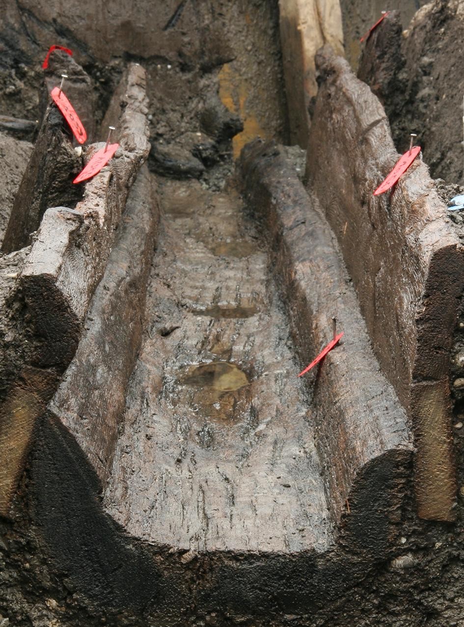 Holzkanal römische Kleinstadt Vitudurum