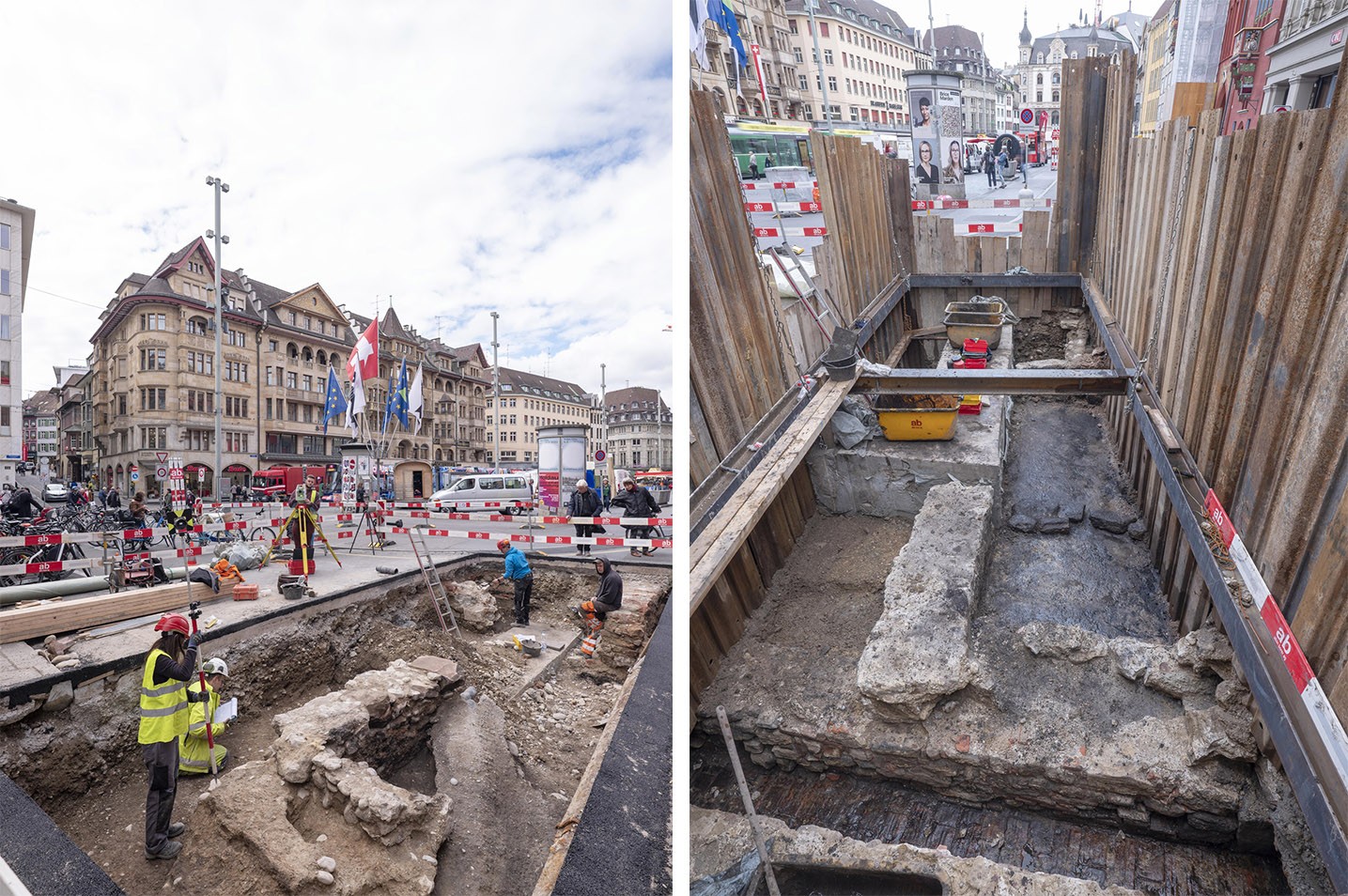 Ausgrabung Freie Strasse Basel-Stadt