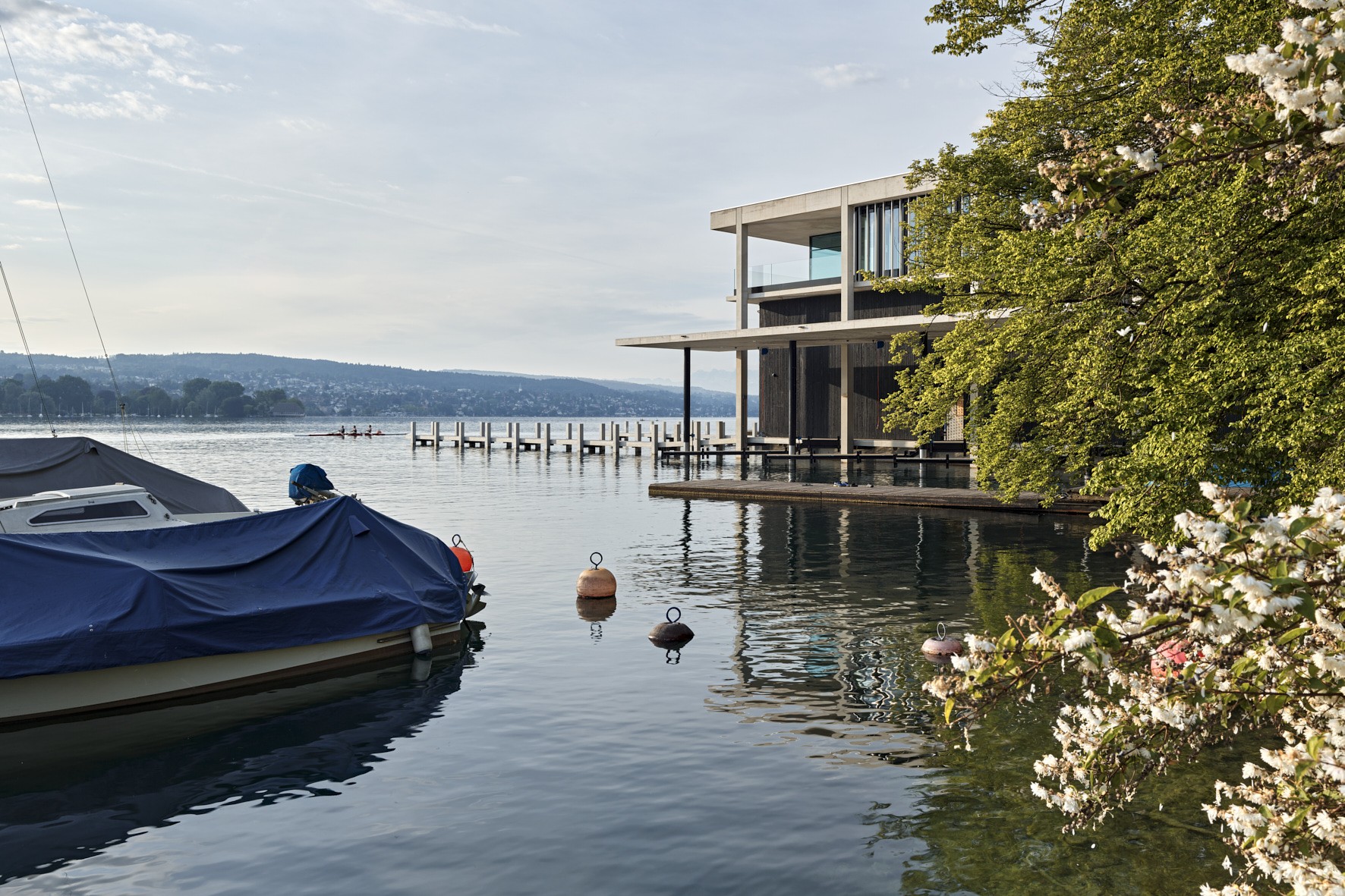 Ersatzneubau Wasserschutzpolizei Mythenquai Ansicht landseitig