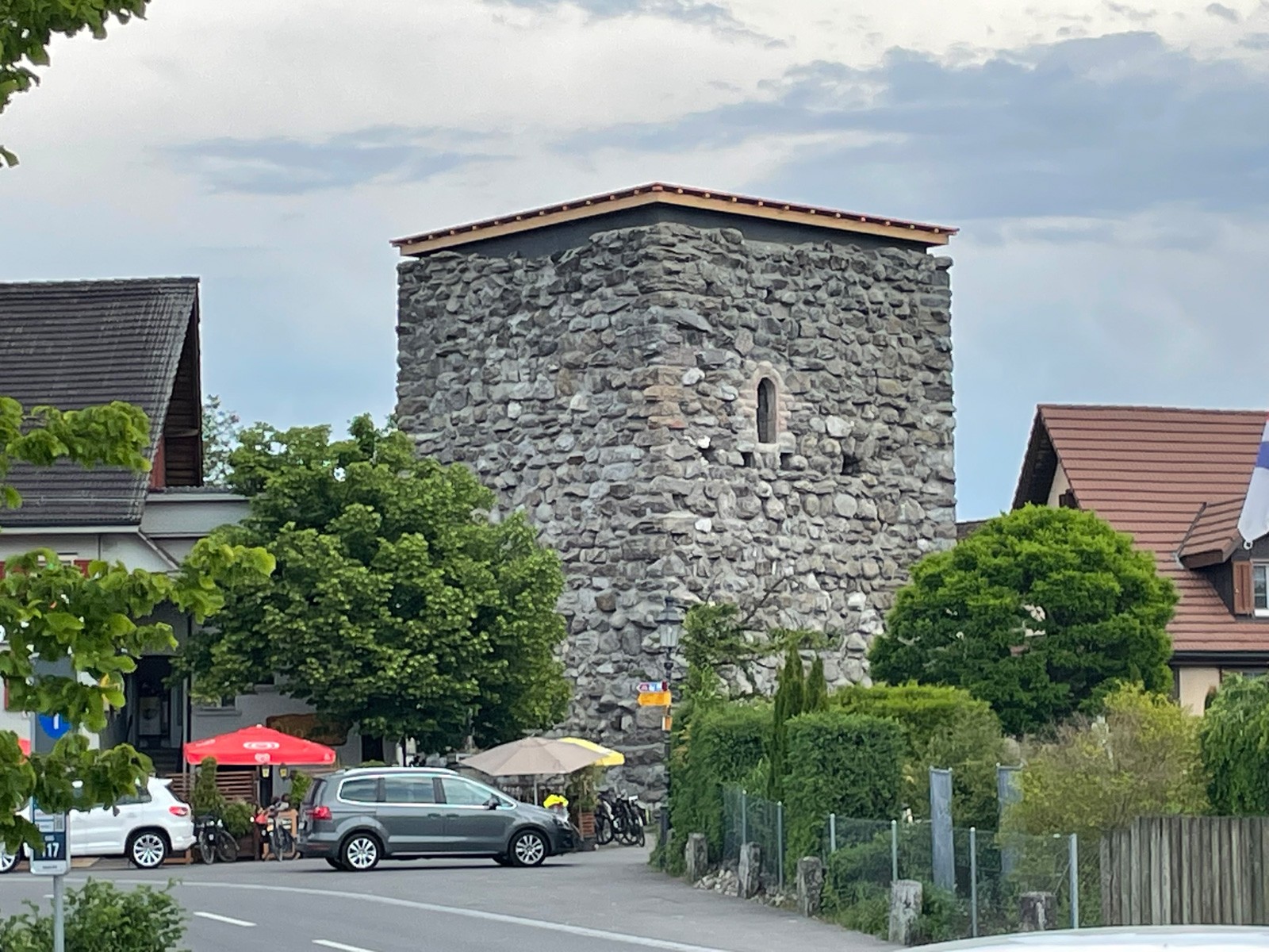 Mittelalterliche Turmruine Richensee Kanton Luzern