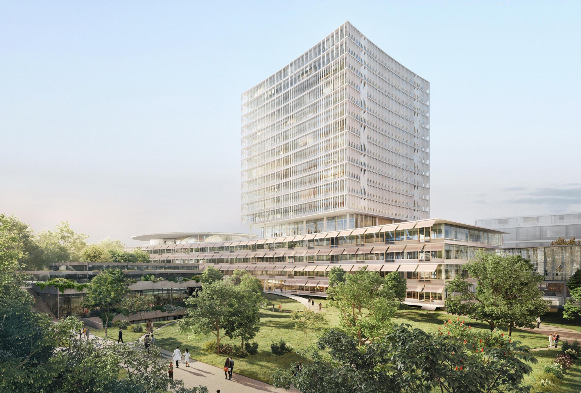 Visualisierung Neubau Klinikum 3 Universitätsspital Basel