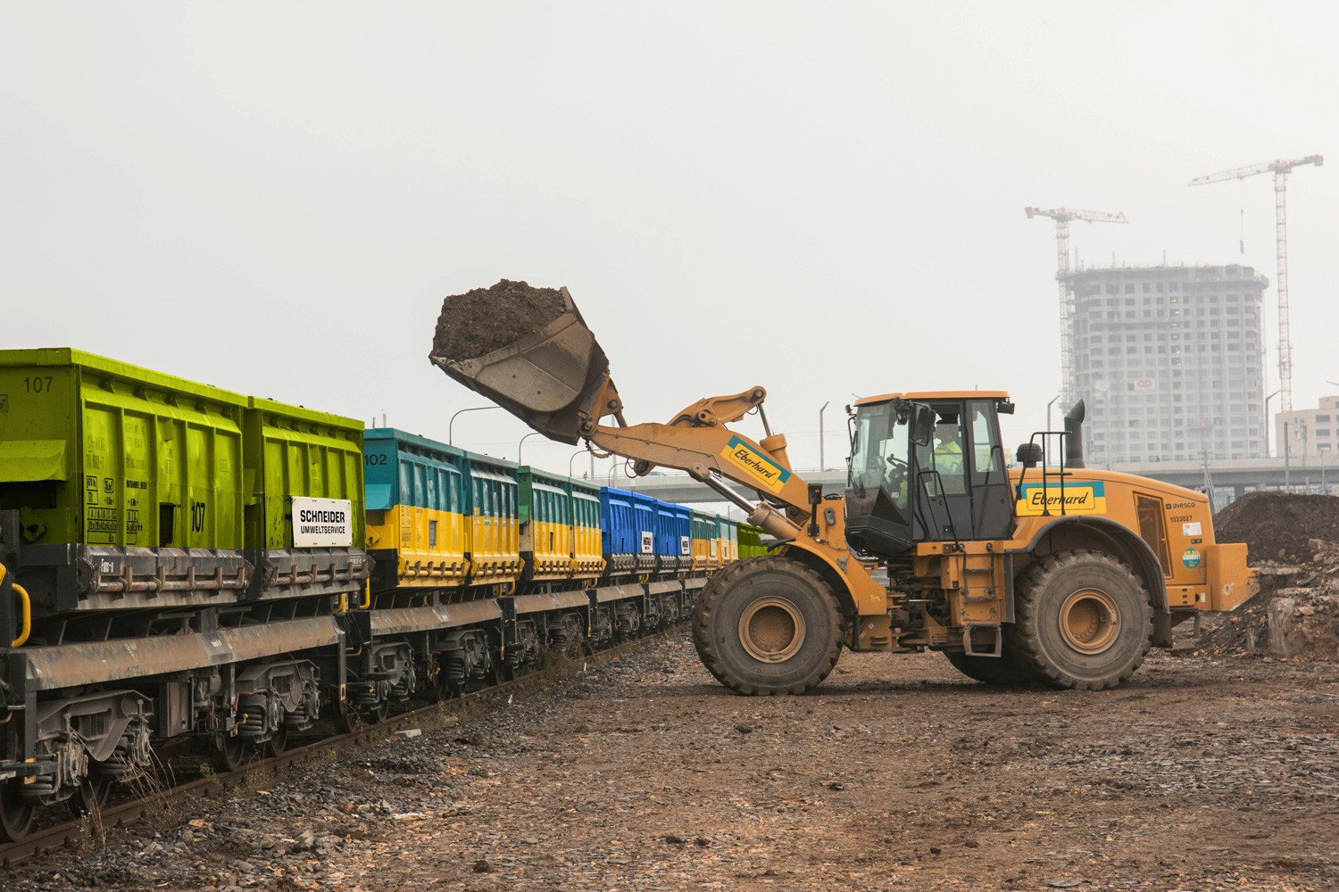 Terra-Rail Aushub-Transport via Bahn