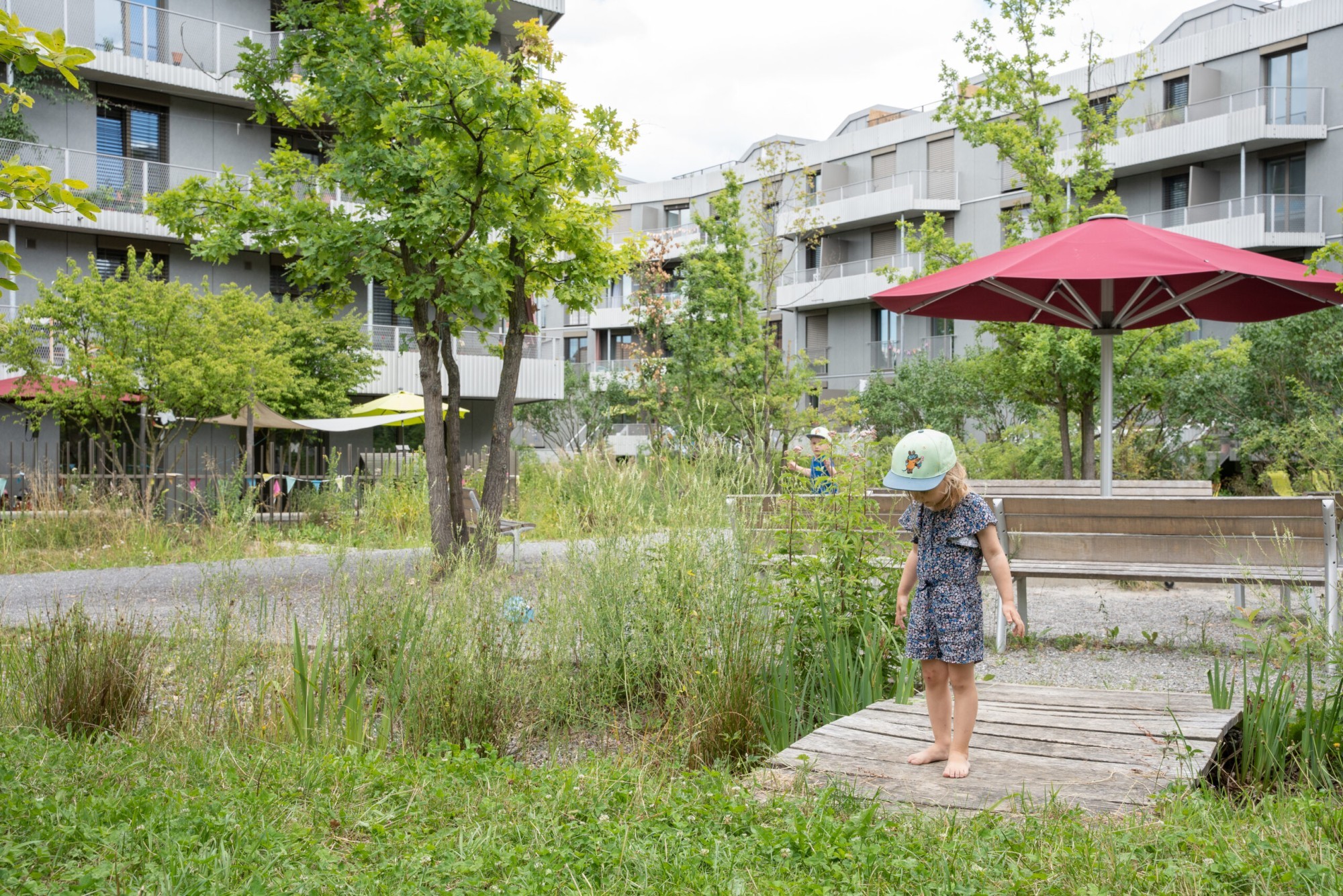 Grünraum bei der Siedlung Stöckacker in Bern.