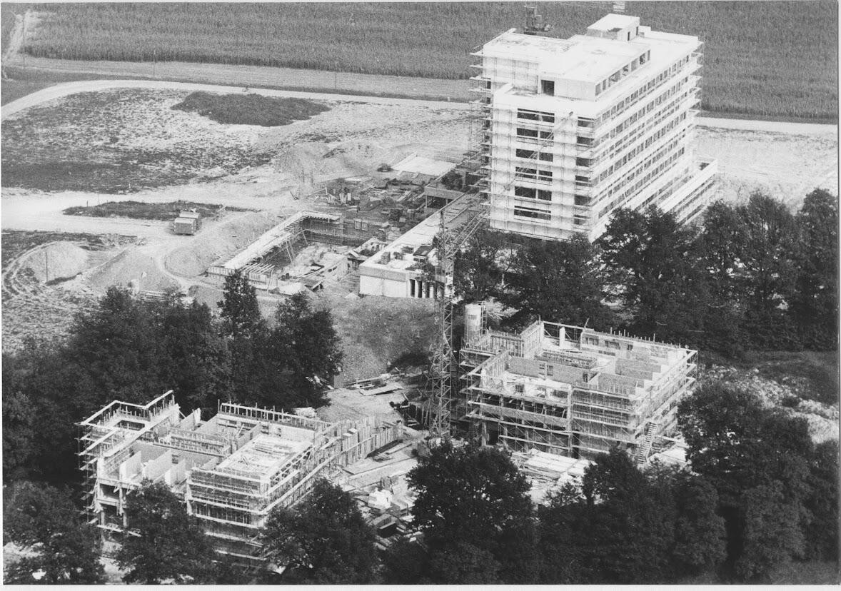 Spital Wolhusen Personalhäuser im Bau 1970