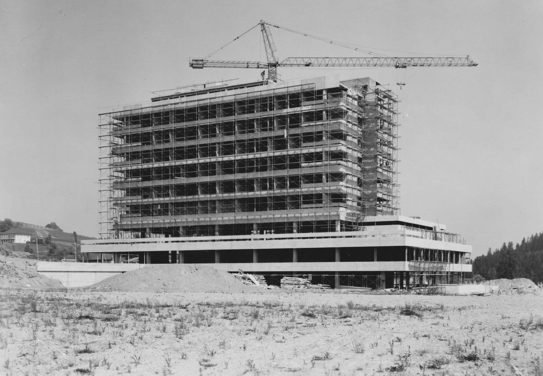 Spital Wolhusen im Bau 1971