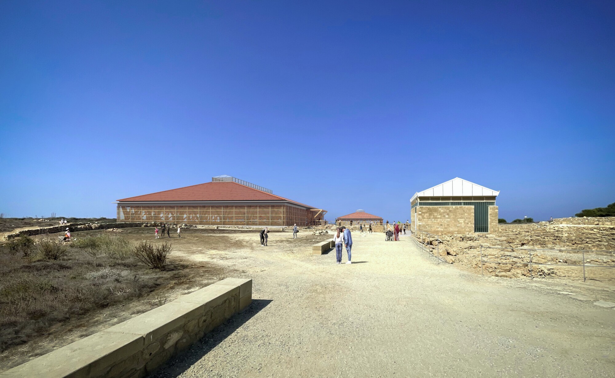 Visualisierung Schutzhalle Nea Paphos Zypern