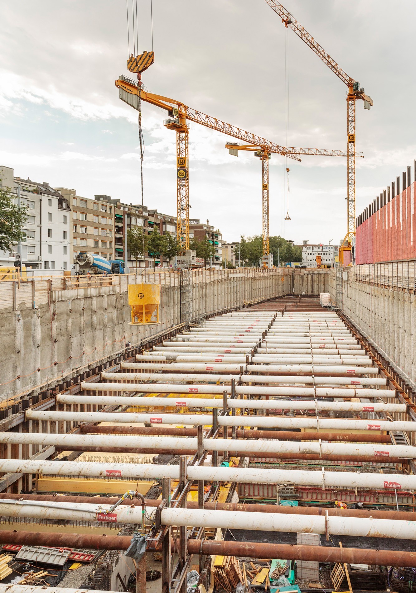 Baustelle Neubau Museum- und Staatsarchiv Basel Kannenfeldplatz