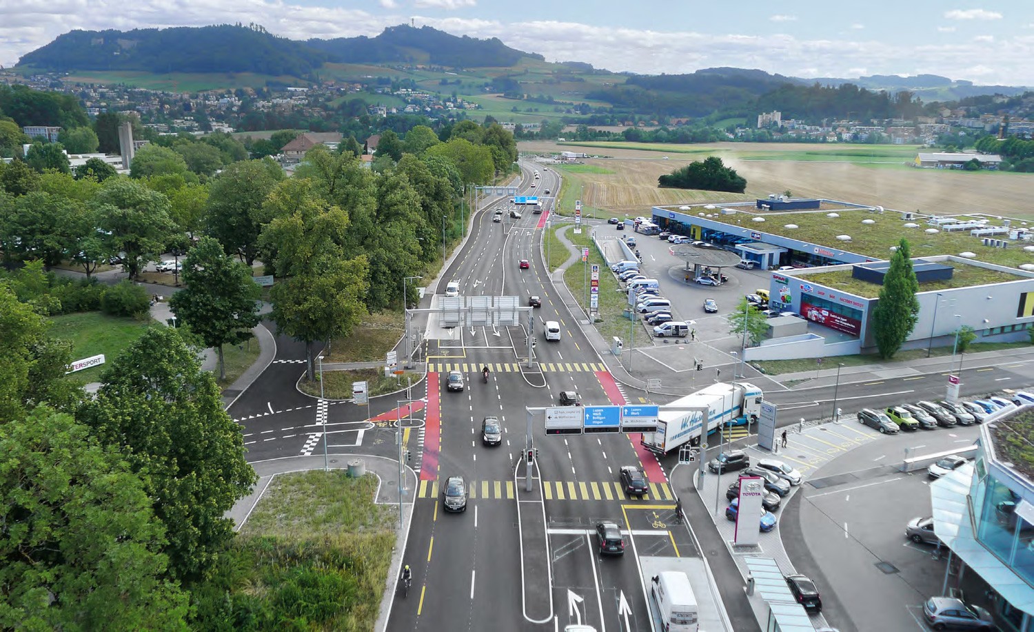 Knoten Wölflistrasse Bolligenstrasse Nord vorher