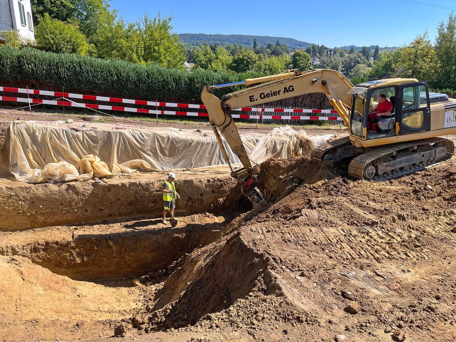 Ausgrabung Stein am Rhein römischer Kastellgraben