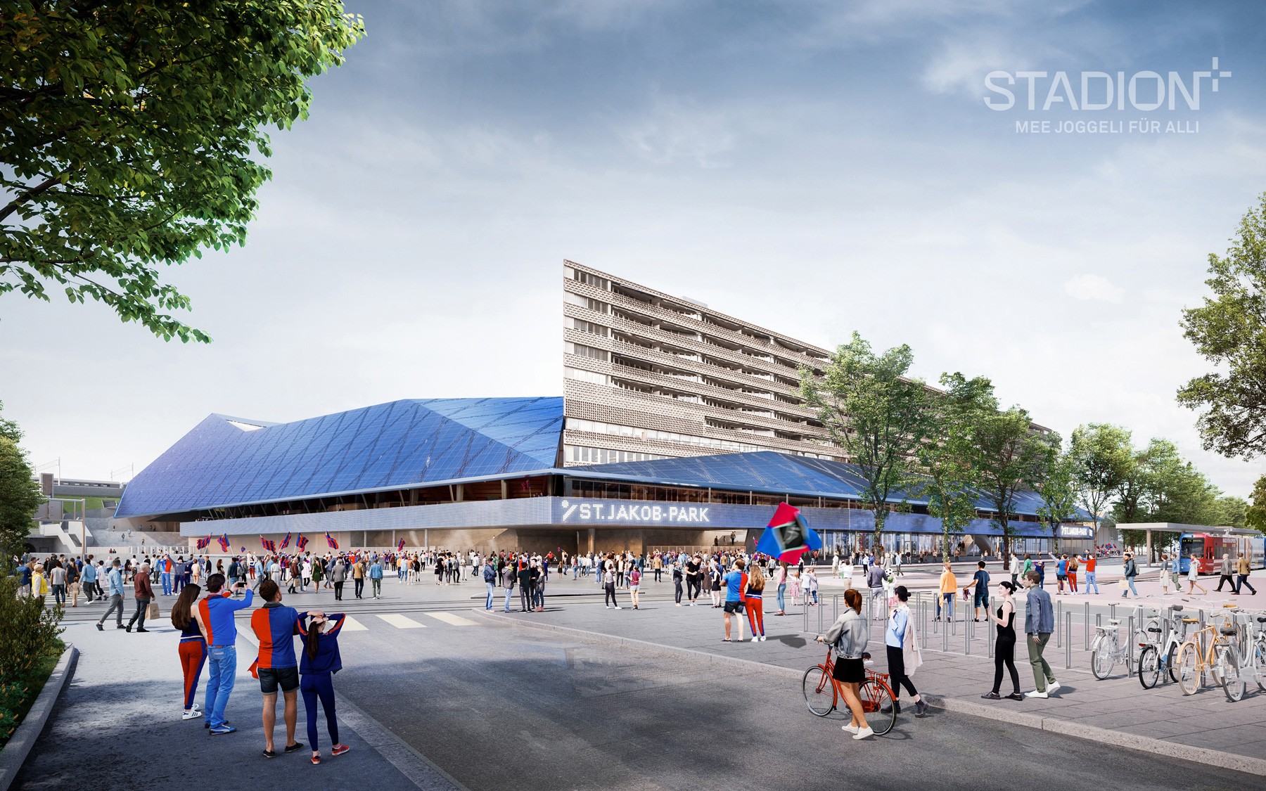 Visualisierung Erneuerung Stadion St. Jakob-Park Basel