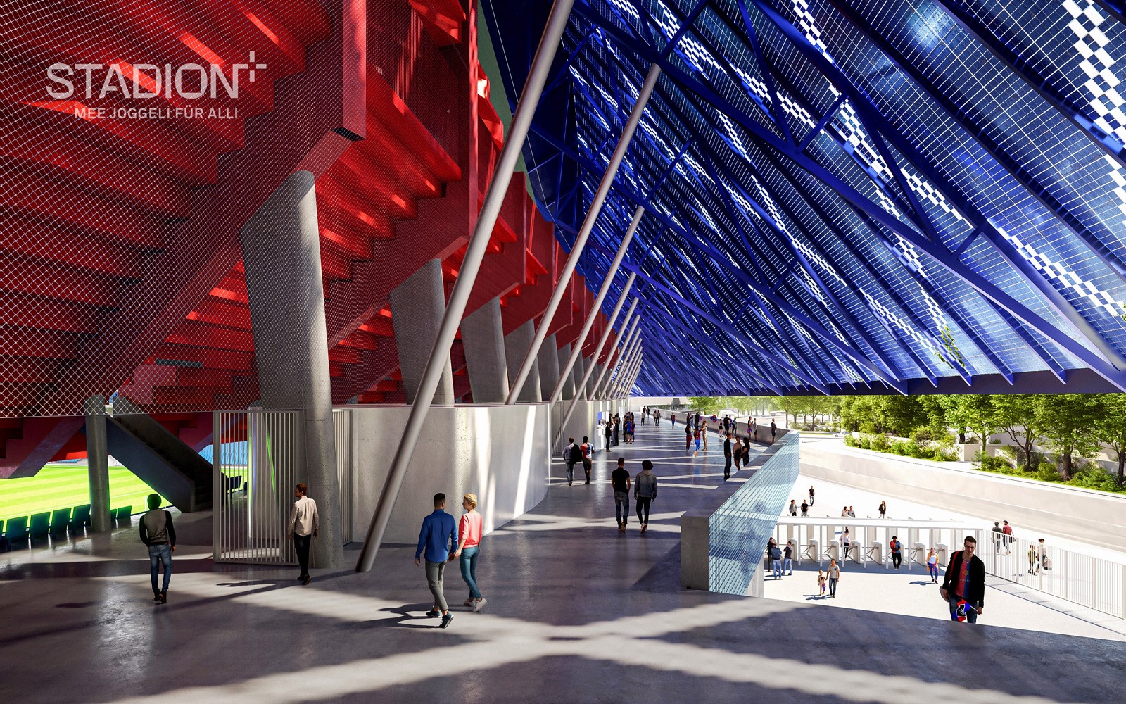 Visualisierung Erneuerung Stadion St. Jakob-Park Basel