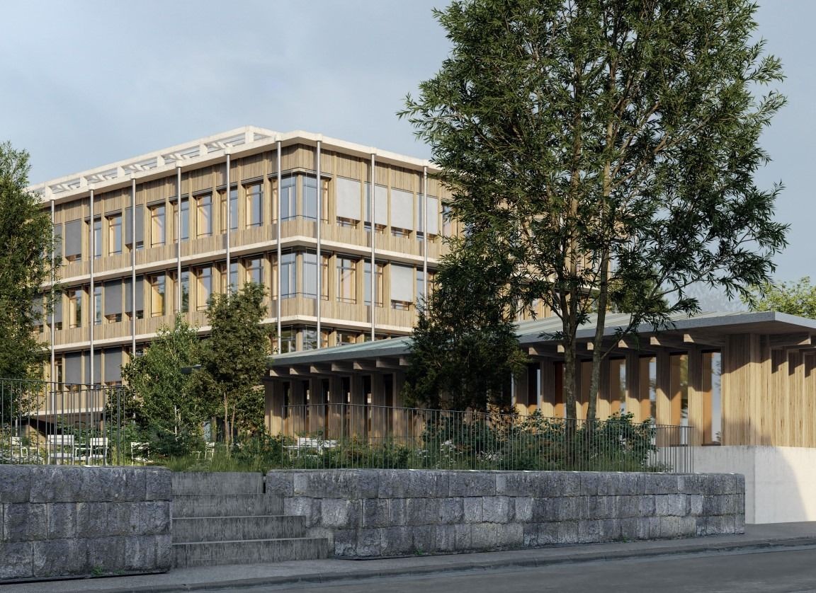 Visualisierung Neubau Gemeindezentrum Pratteln