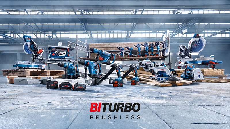 Hochleistungs-Akkuwerkzeuge BITURBO von Bosch Professional