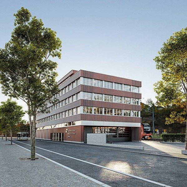 Visualisierung Verwaltungs- und Betriebsgebäude in Herisau