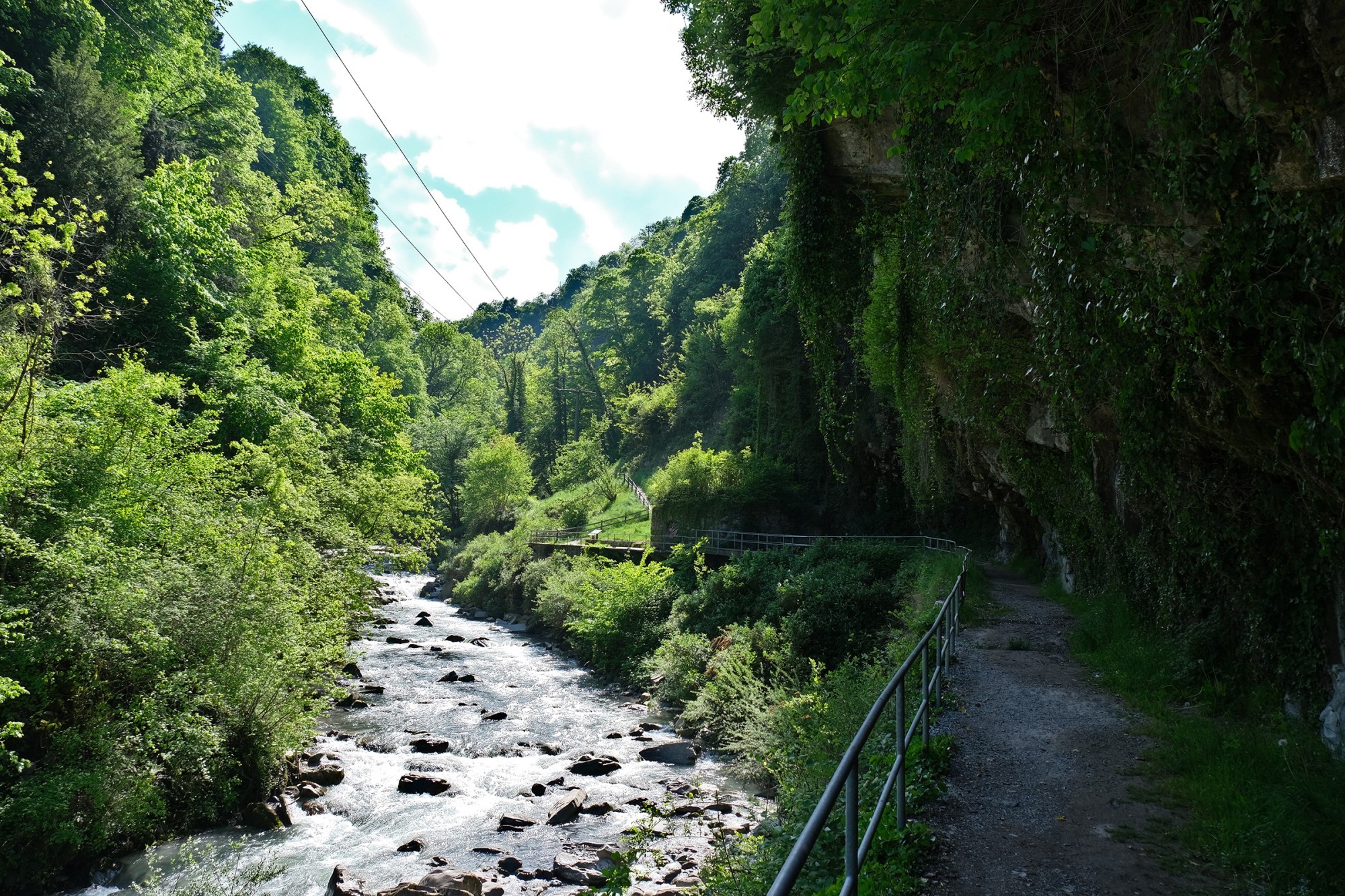 Gorge de Vièze bei Monthey.