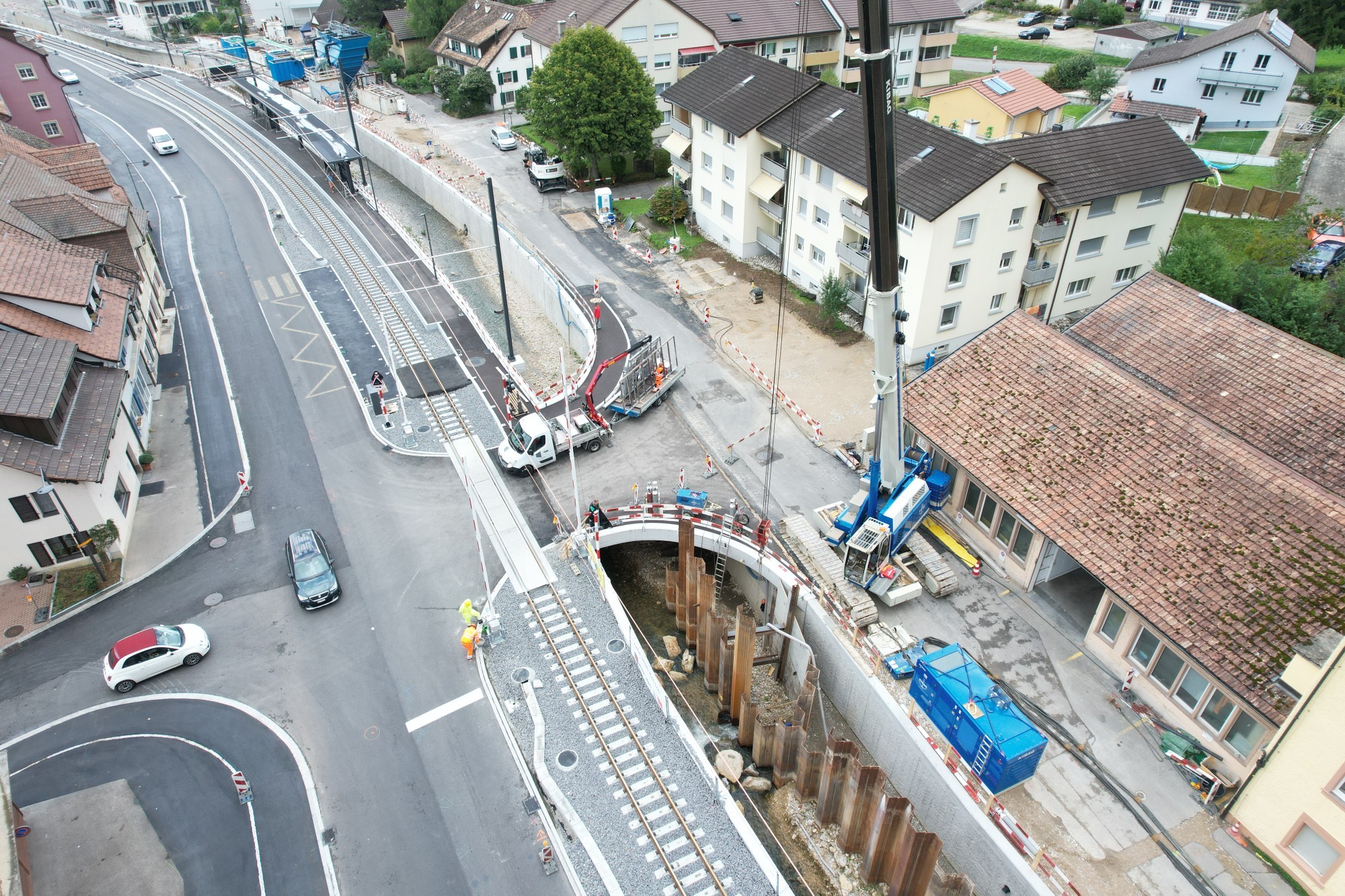 Bahn und Hochwasserschutz in Niederdorf fertiggestellt