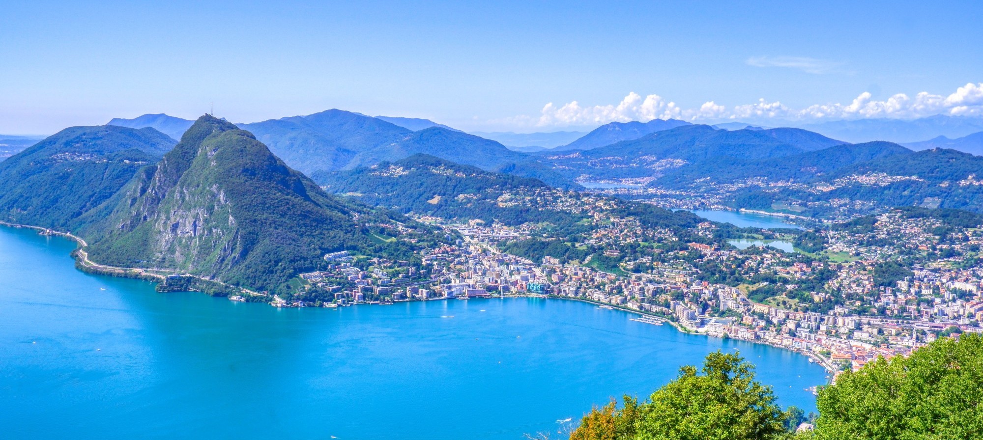 Lugano und San Salvatore.