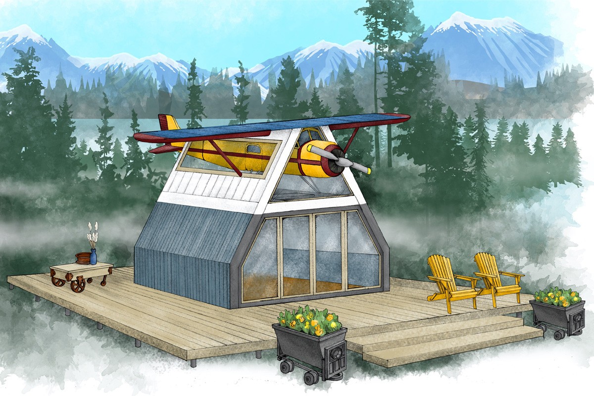 Haus mit Flugzeug Wow-Förderpreis Airbnb