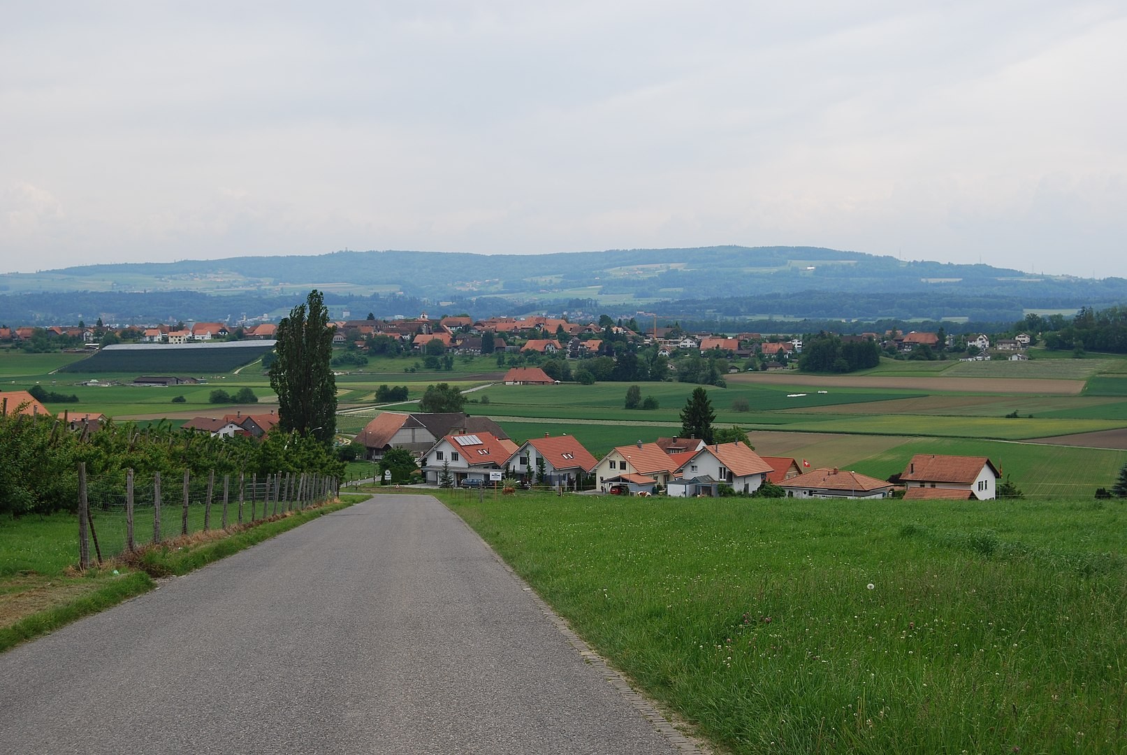 Blick auf Epsach und Walperswil im Kanton Bern