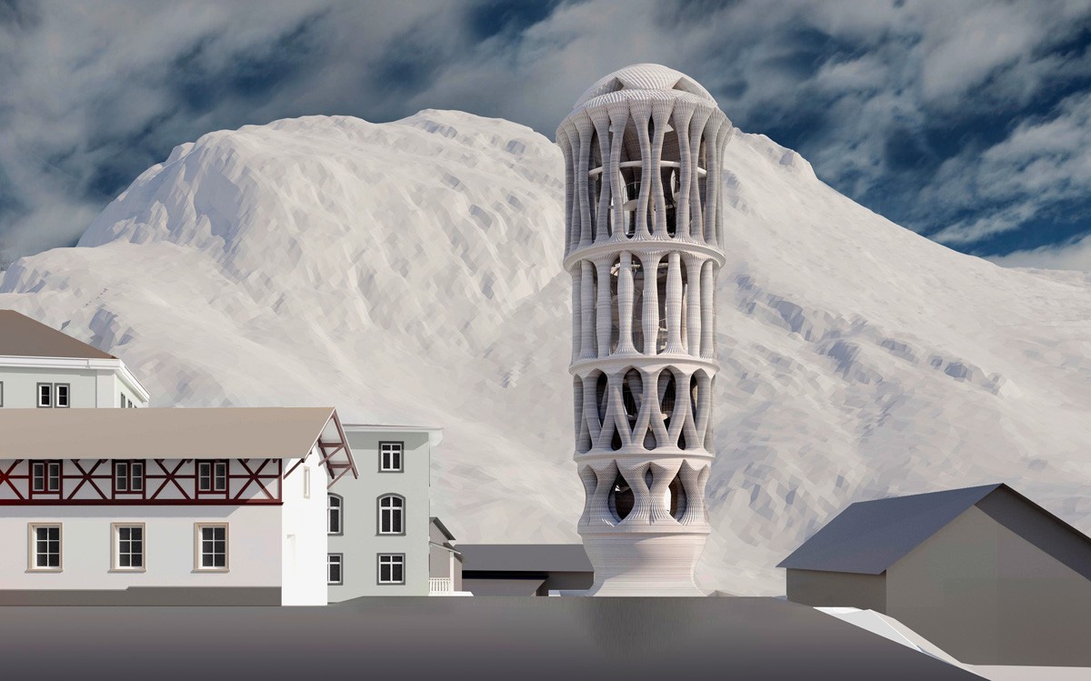 Visualisierung Weisser Turm Mulegns