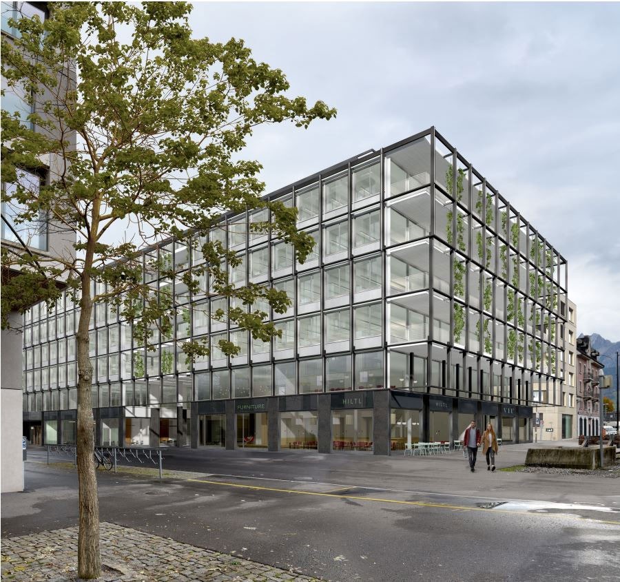 Visualisierung Büro- und Gewerbegebäude Areal Rösslimatt Luzern