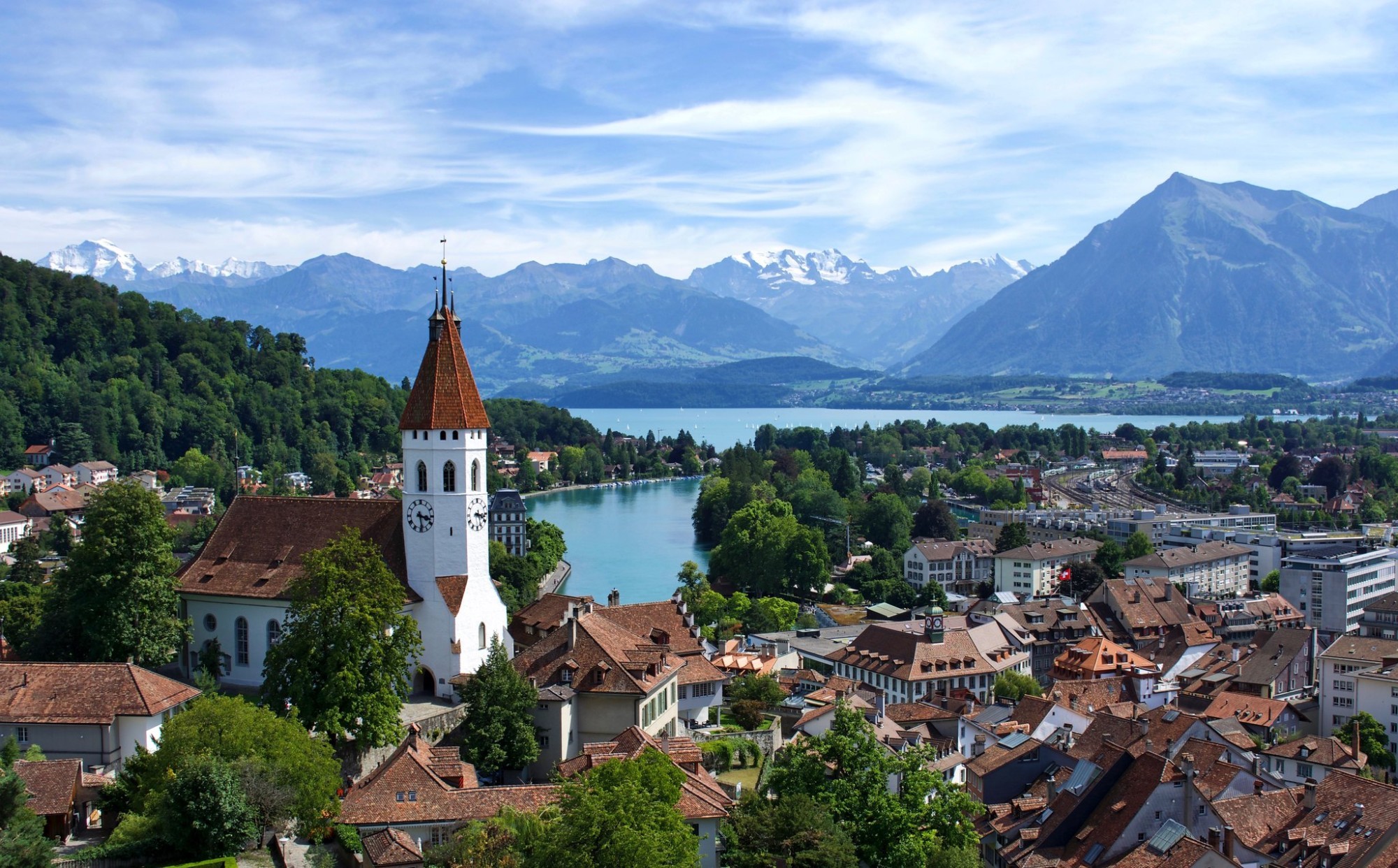 Blick auf die Stadt Thun