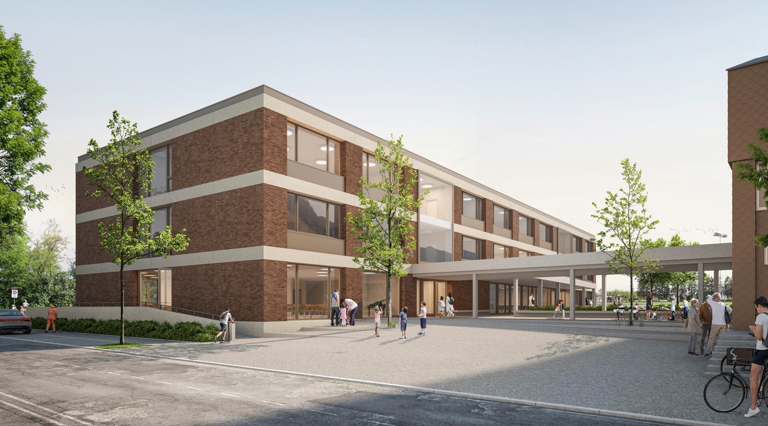 Visualisierung Neubau Primarschulhaus Mühlematt Egerkingen