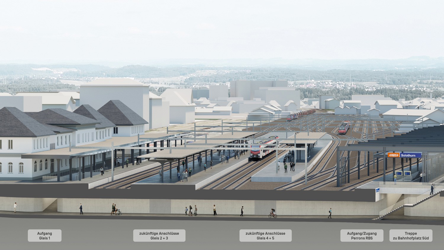 Visualisierung Erneuerung Bahnhof Solothurn