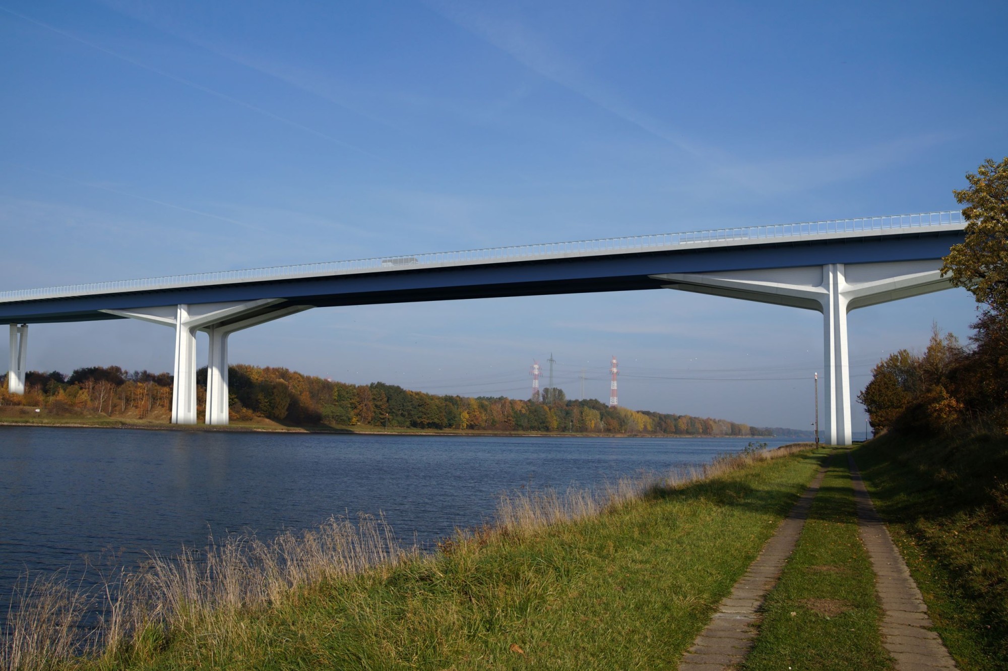 Visualisierung Ersatzneubau Hochbrücke A7 Schleswig-Holstein