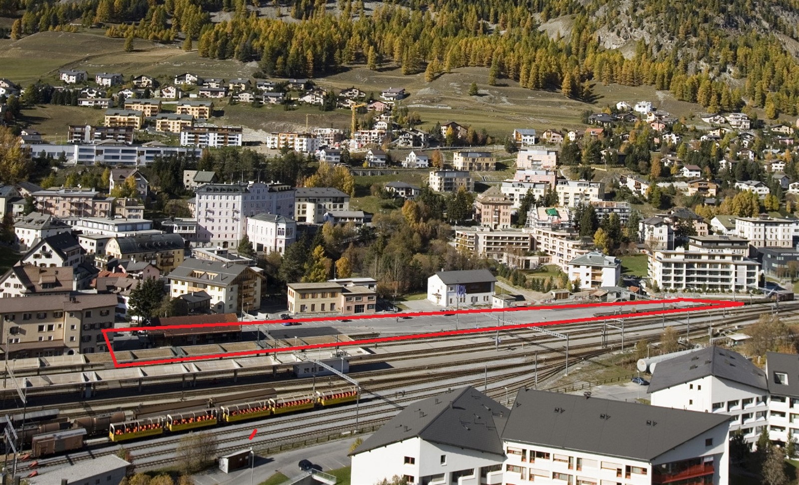 Bahnhof Samedan Illustration Regionalzentrum