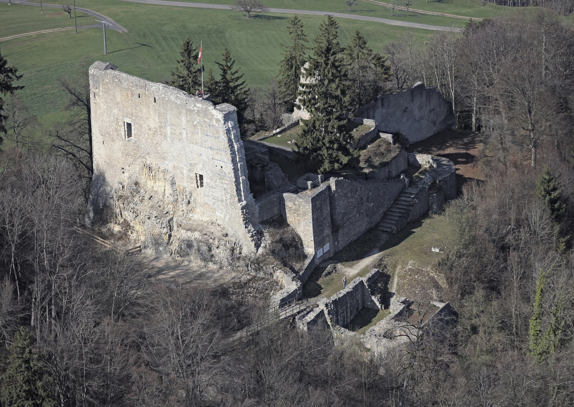 Ruine Farnsburg mit Schildmauer