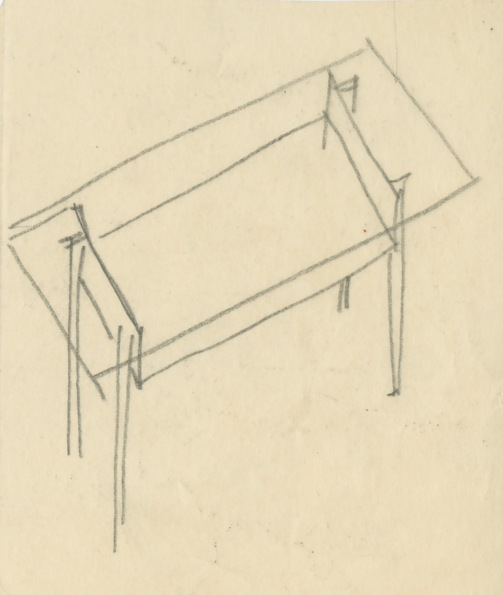 Willy Guhl, Entwurfszeichnung, Storage Units, 1948, Designsammlung, Museum für Gestaltung Zürich