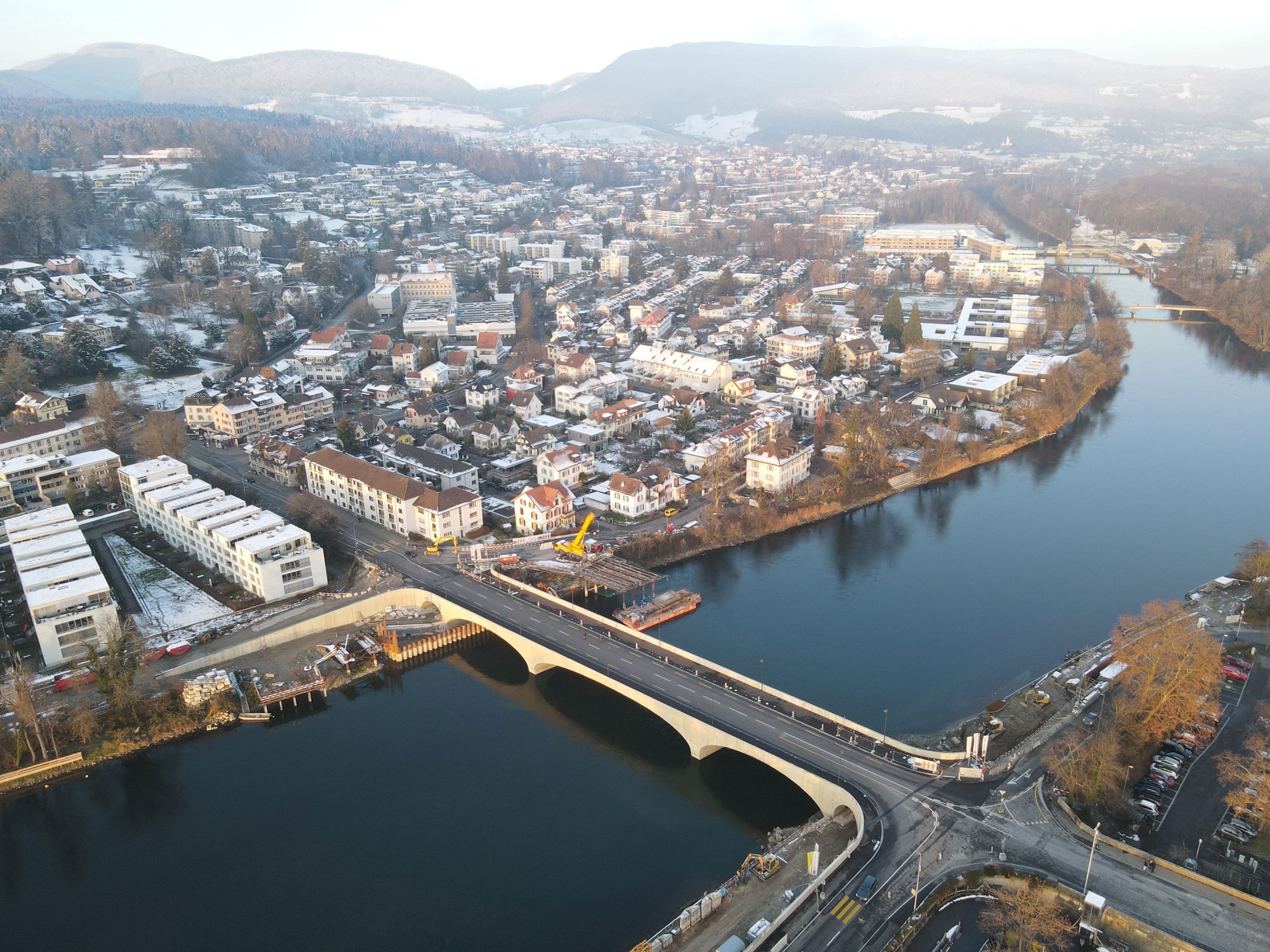 Neue Aarebrücke Pont Neuf in Aarau