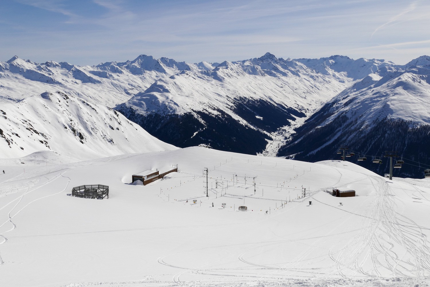 SLF-Versuchsfeld bei Weissfluhjoch in Davos