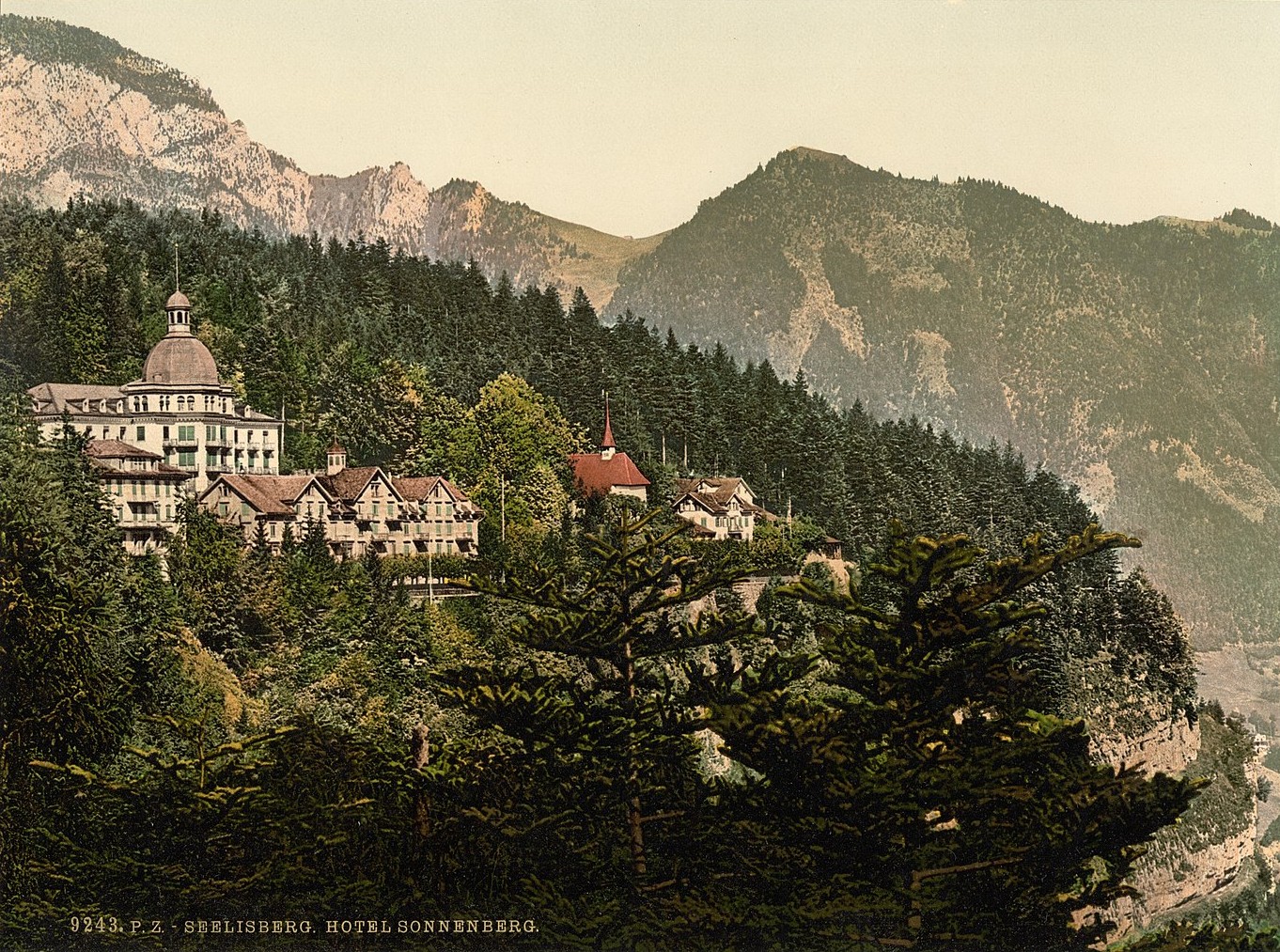 Kuretablissement Sonnenberg auf Seelisberg um 1900