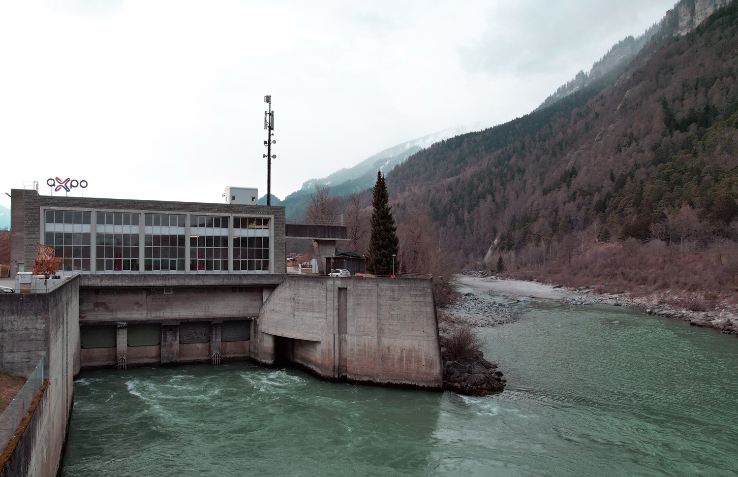 Wasserkraftwerk-Reichenau in Domat/Ems