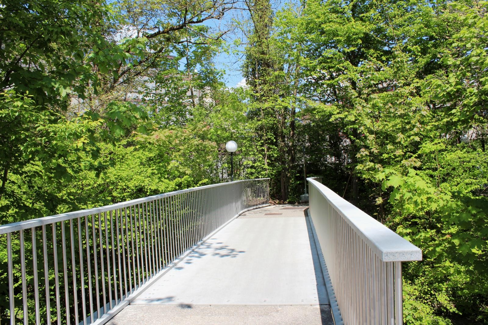 Carbonbrücke über Eulach in Winterthur