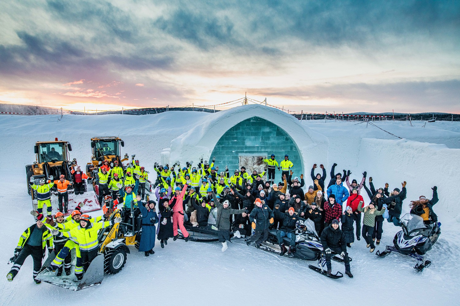 Team Icehotel 33 in Jukkasjärvil Schweden