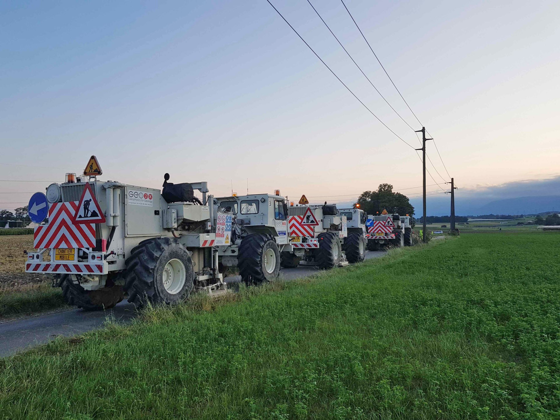 Vibrationsfahrzeuge Geothermie Magglingen