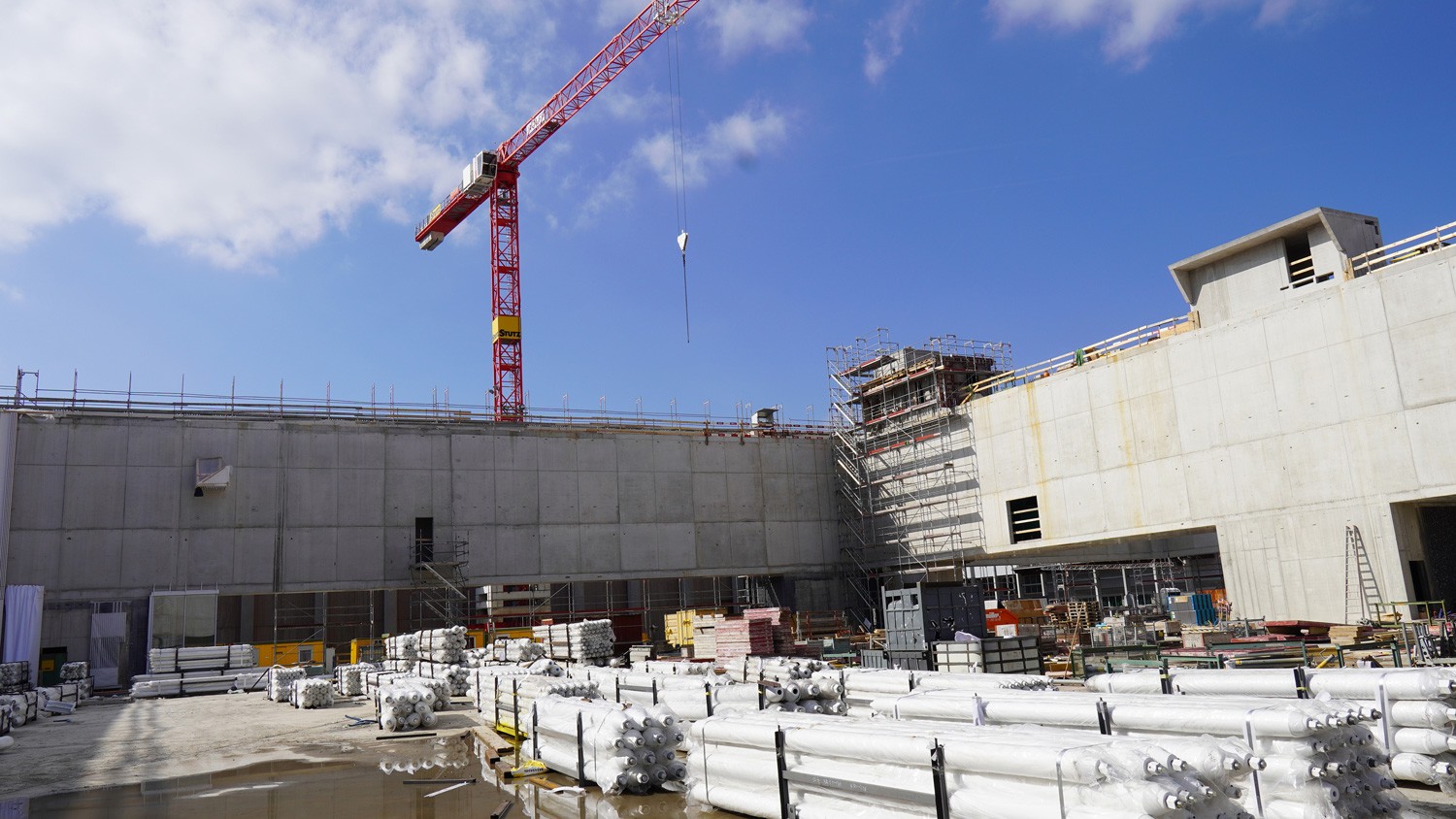 Baustelle Neue Olma Halle 1 Hallenbereich