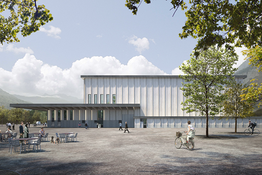 Visualisierung neue Stadthalle Stadt Chur