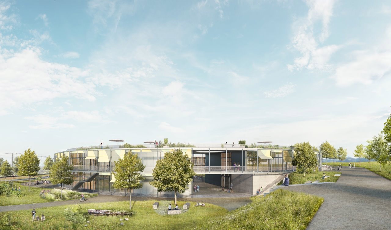 Visualisierung neues Schulhaus Stalden in Konolfingen