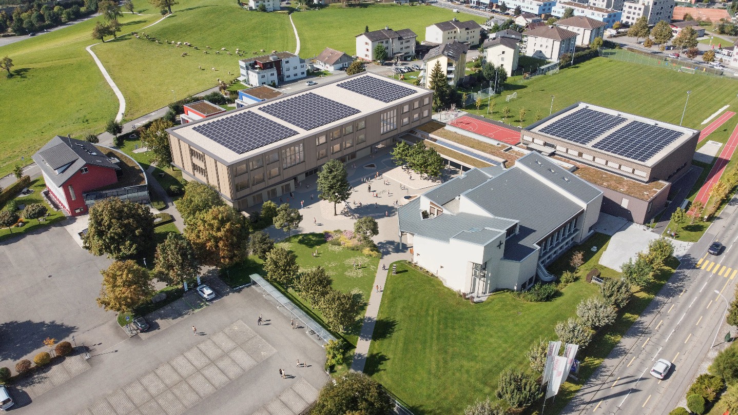 Visualisierung Ersatzneubau Schulhaus Grundhof Schenkon