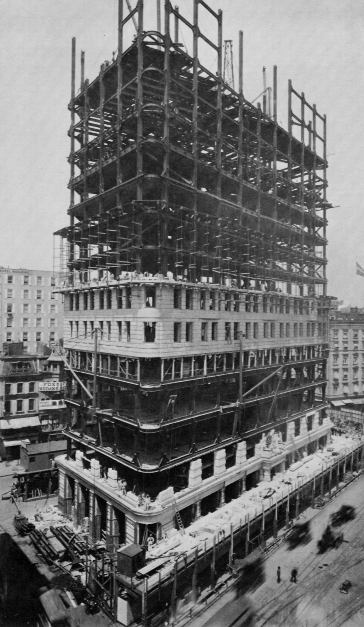 Baustelle des Flatiron Building