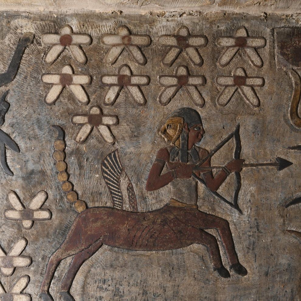 Tierkreiszeichen Schütze, Darstellung im Tempel von Esna