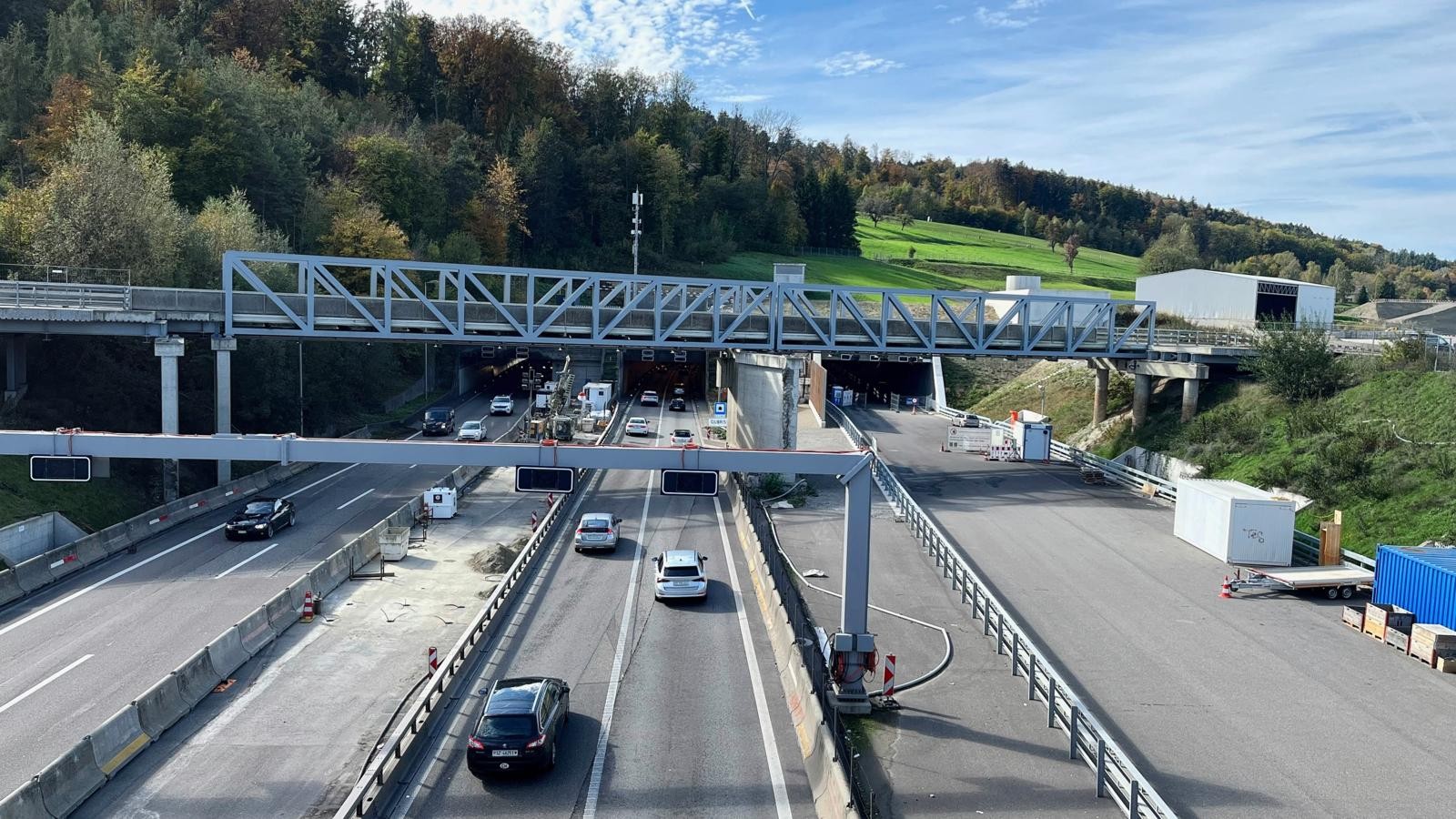 Gubristtunnel A1 Bau dritte Röhre 2022