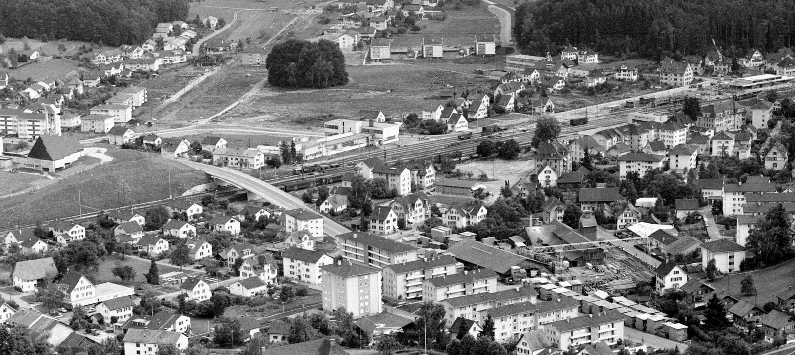 Westliches Bahnhofsgebiet Effretikon um 1962