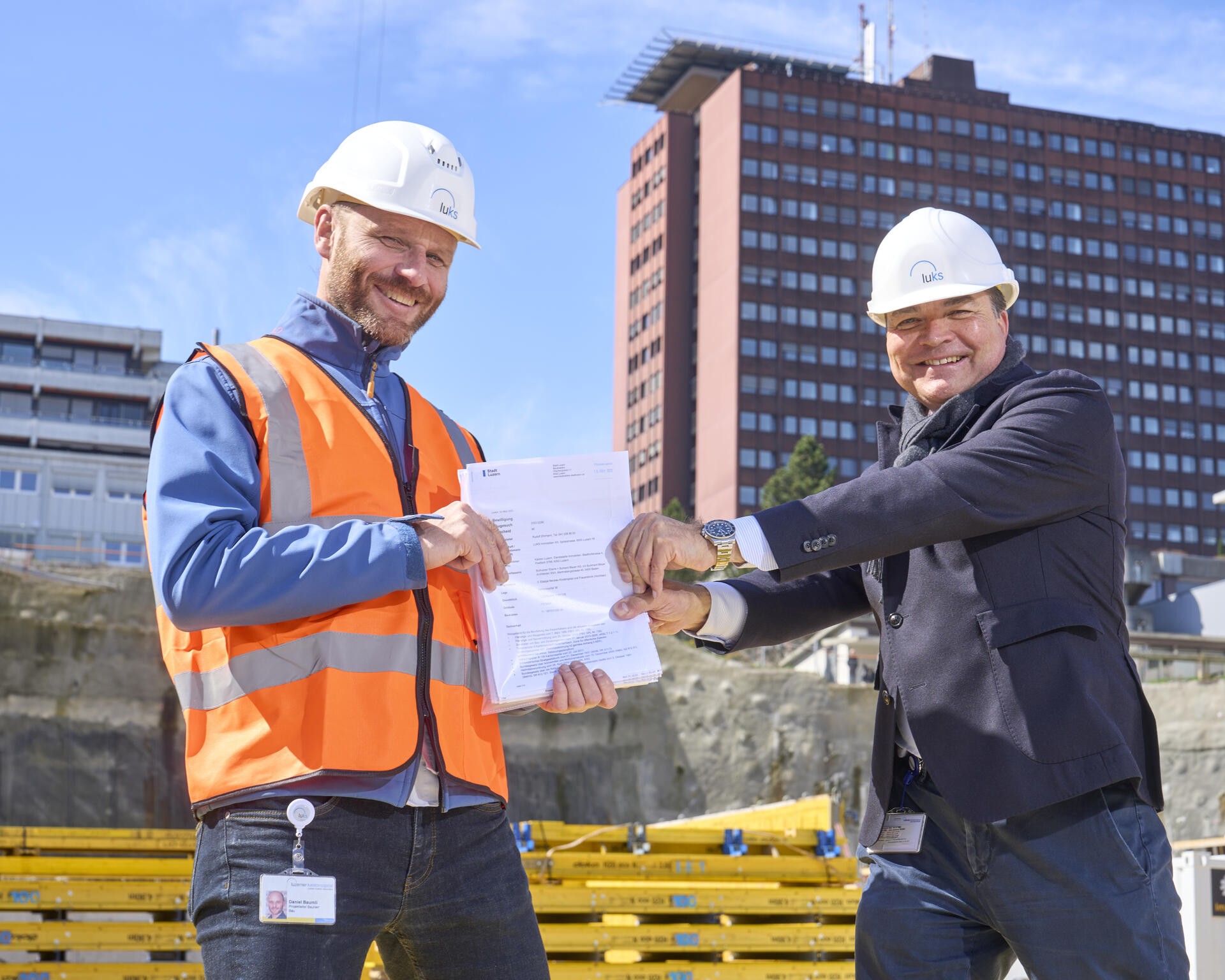 Nils Eichbaum  und Daniel Baumli Luks Neubau